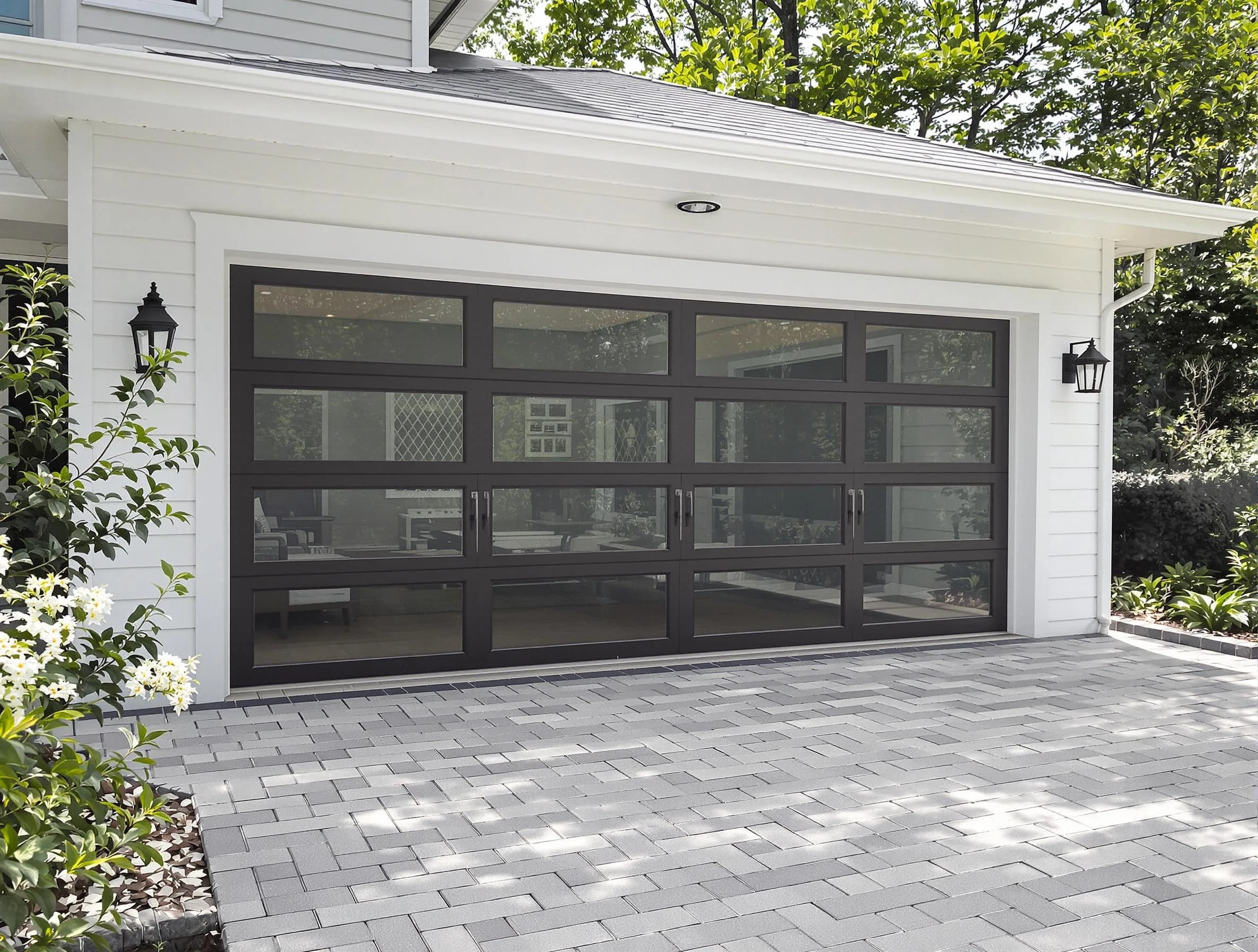 Draper Garage Door Repair design specialist presenting custom garage door options to Draper homeowner
