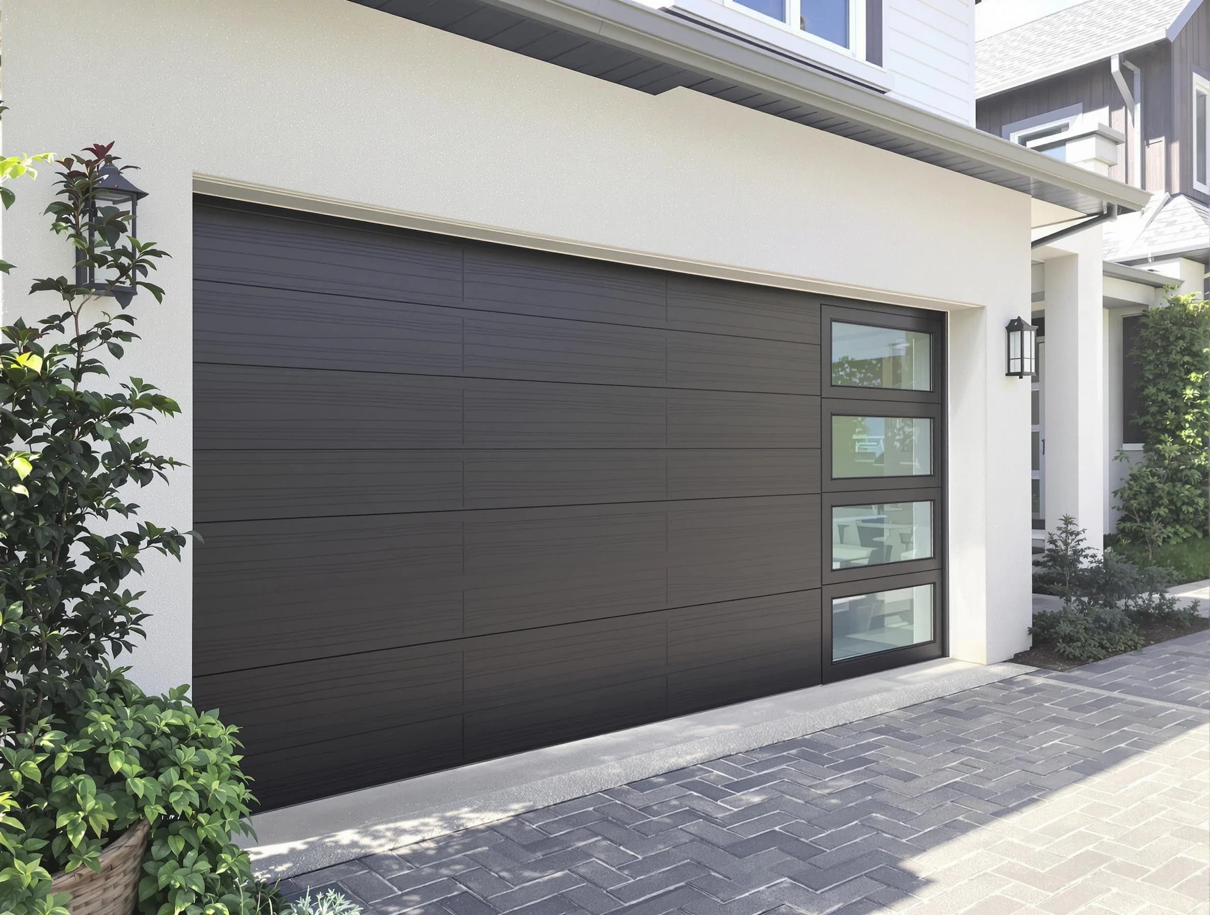 Custom garage door installation by Draper Garage Door Repair in Draper