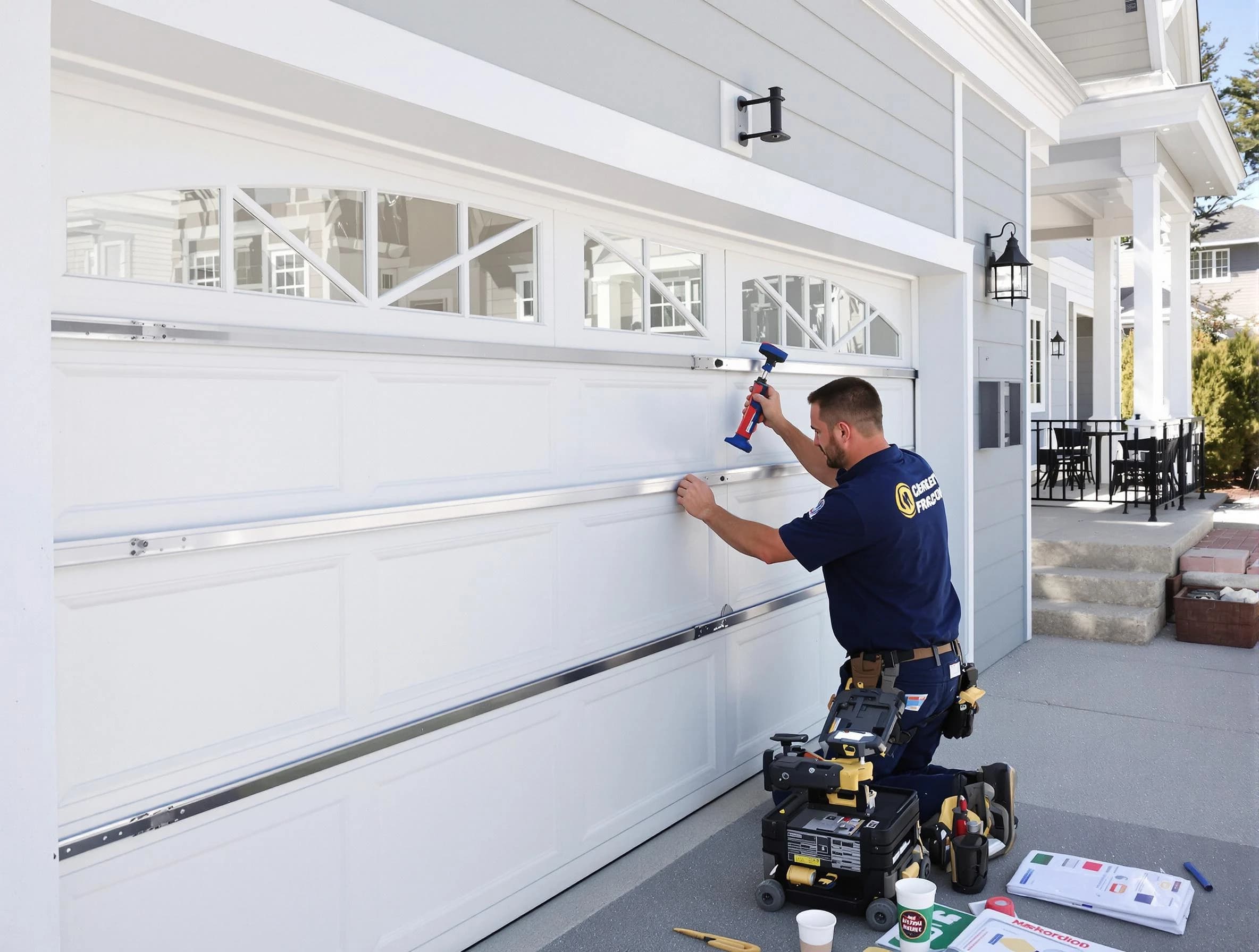 Professional garage door installation by Draper Garage Door Repair in Draper