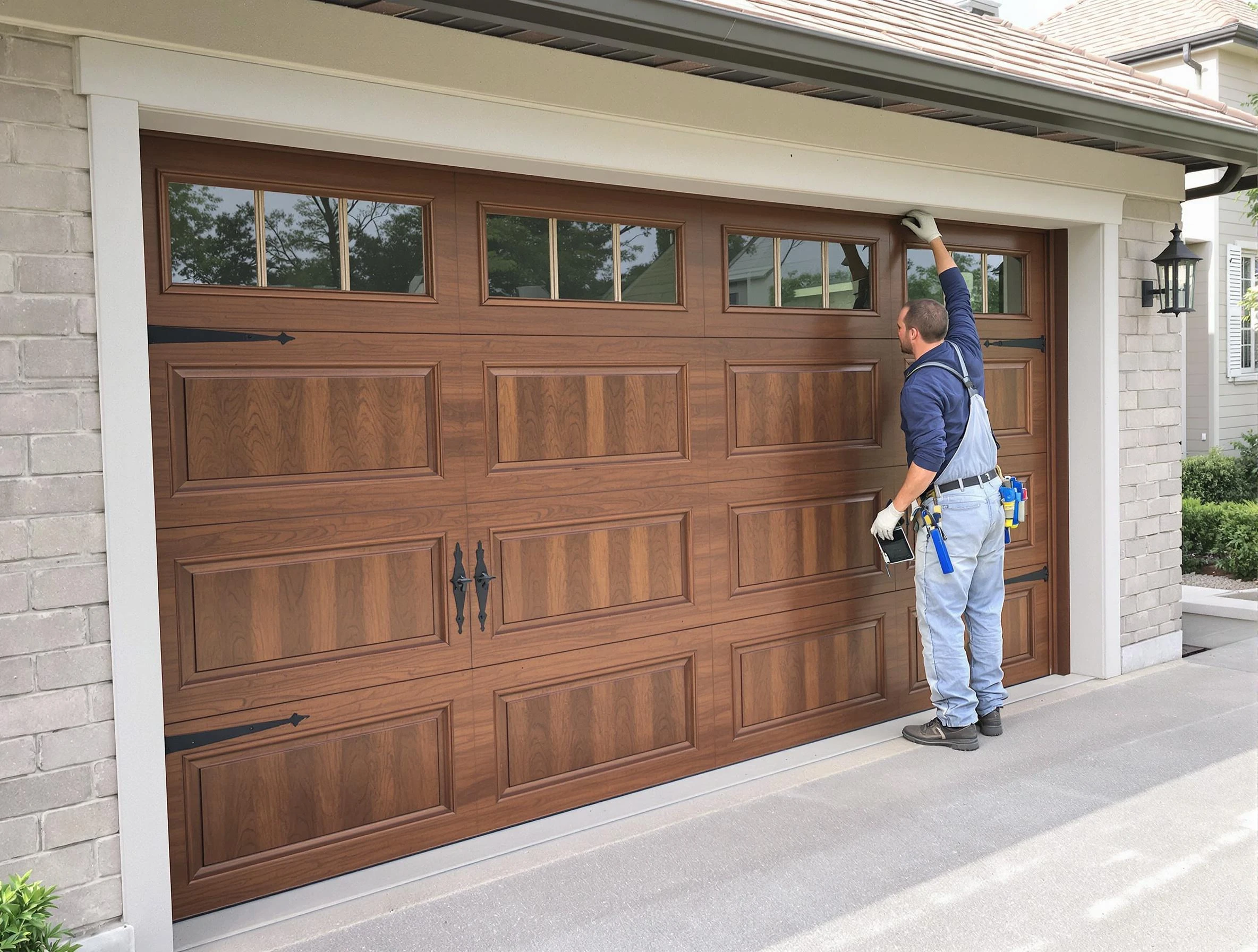 Custom garage door showcase by Draper Garage Door Repair in Draper