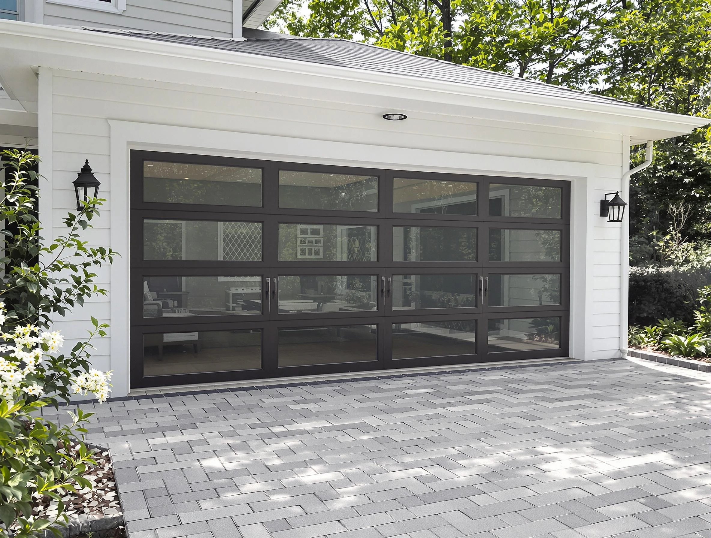 Draper Garage Door Repair design specialist presenting custom garage door options to Draper homeowner