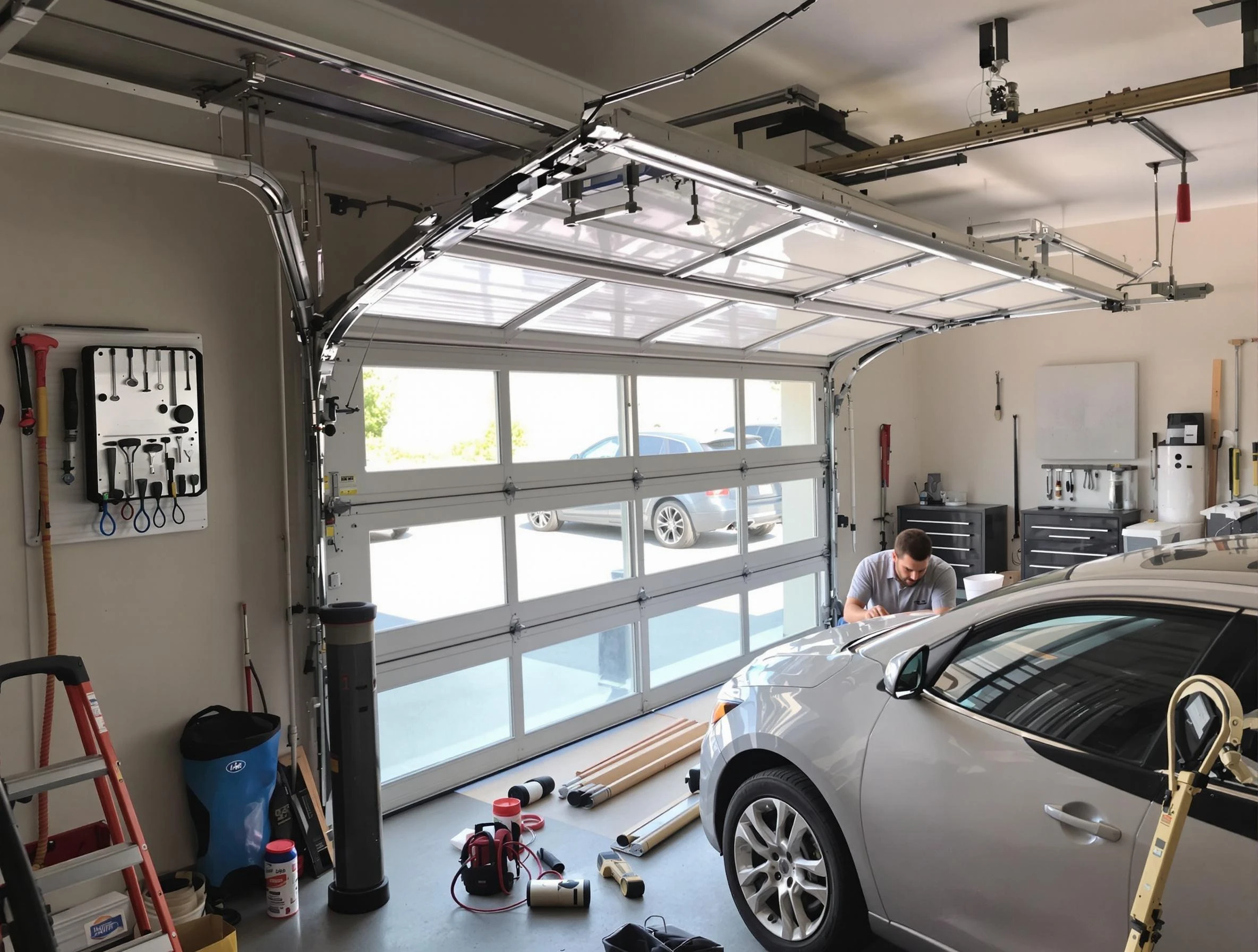 Garage door noise reduction service by Draper Garage Door Repair in Draper