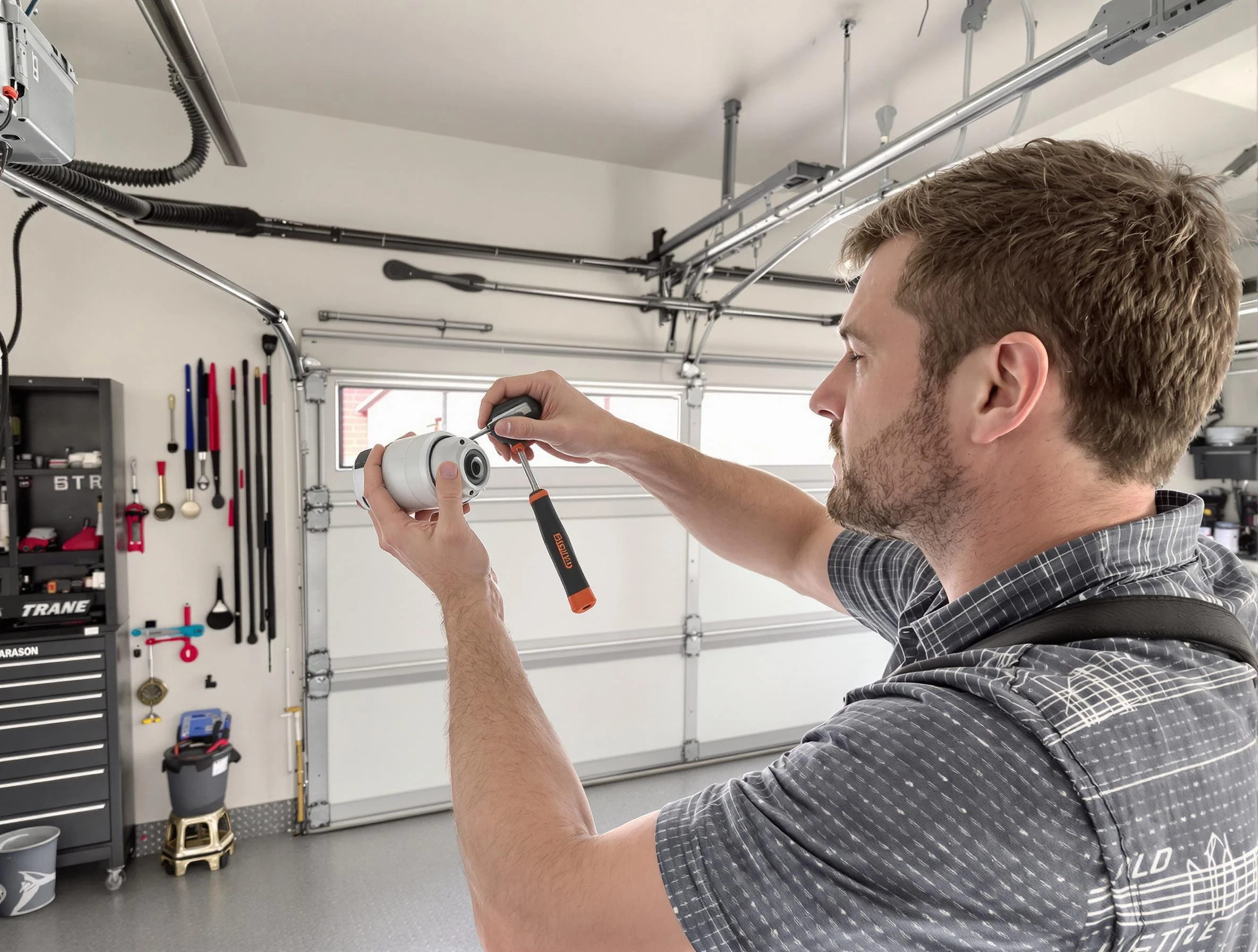 Garage door opener repair service by Draper Garage Door Repair in Draper