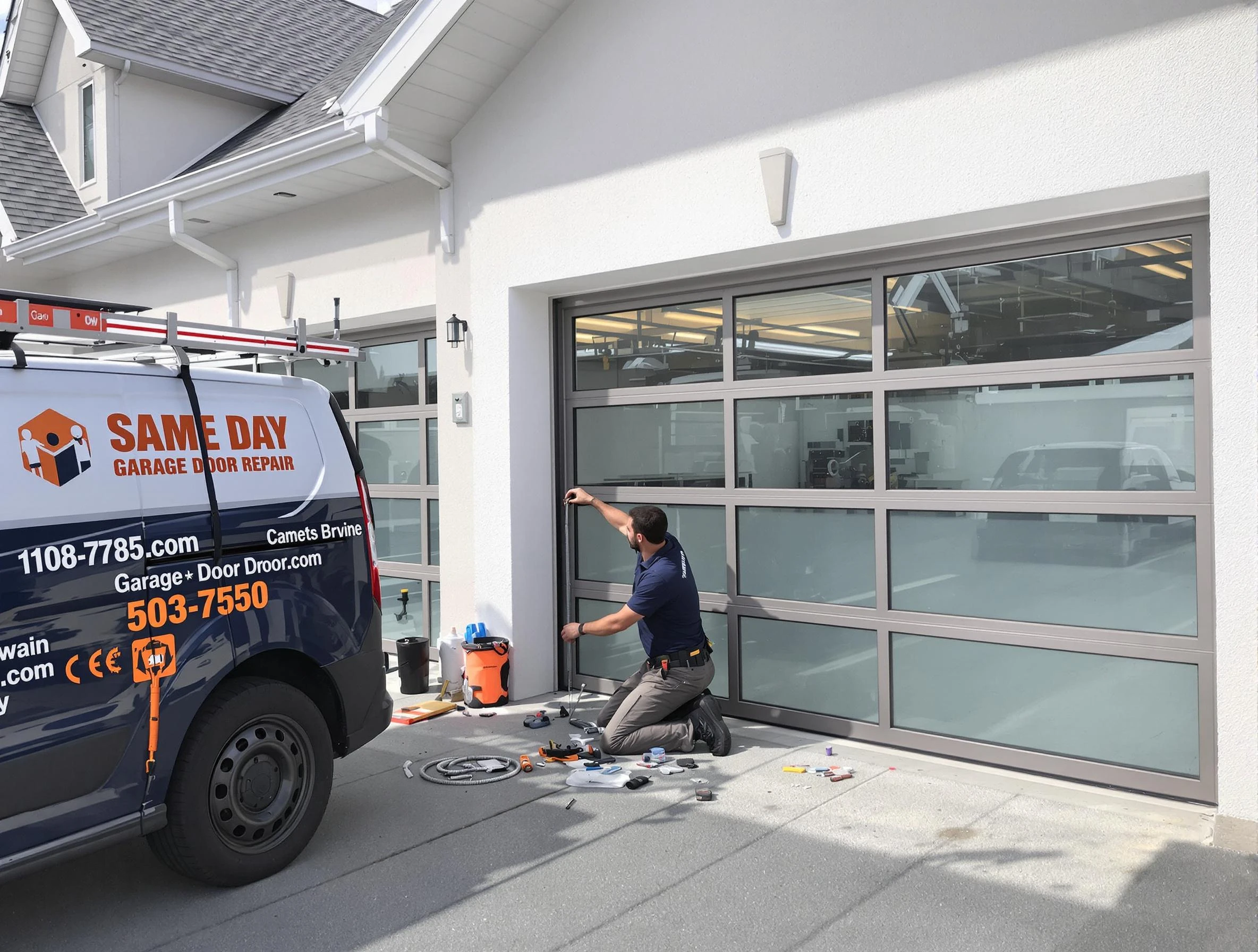 Same-day garage door repair service by Draper Garage Door Repair in Draper